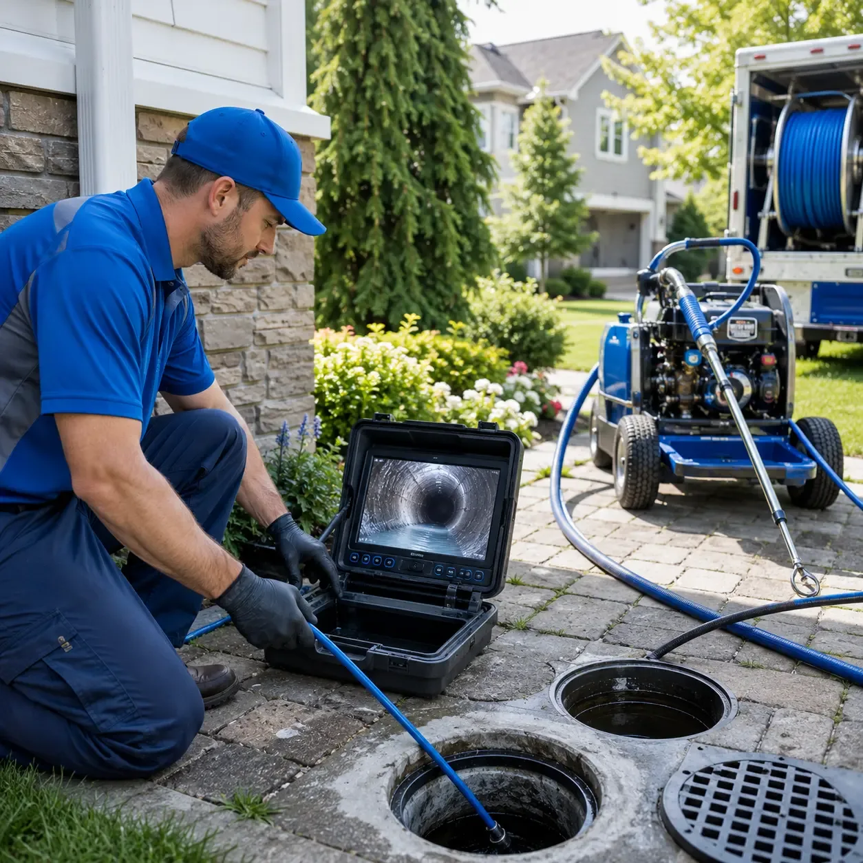 Outdoor drain cleaning professionals serving Bowdoin, ME